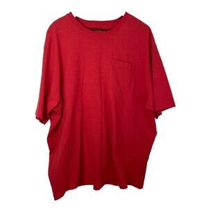 Carhartt Red Loose Fit Heavyweight Short-Sleeve Men's Pocket T-Shirt 2XL (K87)